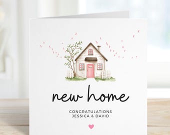 Carte de pendaison de crémaillère, Carte de félicitations pour la nouvelle maison, Cadeau pour la nouvelle maison, Cadeau de pendaison de crémaillère pour des amis, Nouveaux souvenirs, Carte personnalisée pour la nouvelle maison