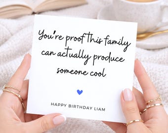 Funny Nephew Birthday Card, Someone Cool Nephew Card, Cool Nephew Gift, From Aunt or Uncle, Humour Birthday Card for Nephew