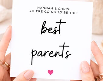 Personalized New Parents Card, Custom Congratulations for Expecting Parents, Mummy And Daddy To Be