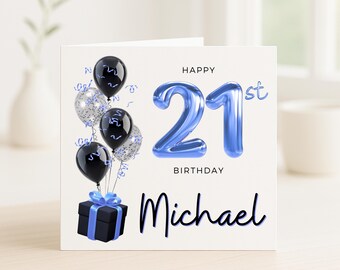 Biglietto Auguri 21 Anni – Divertente Per Ragazza O Ragazzo, Con Busta Kraft, Interno Vuoto, Idee Regalo Compleanno Per Figlio/a, Amici – NUM 163