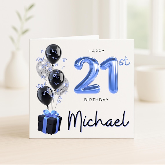 Biglietto Di Auguri Per Il 21° Compleanno Da Uomo - Foto 11