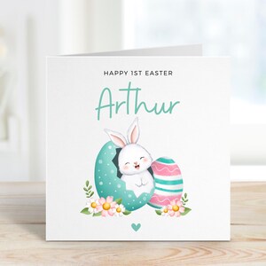 Feliz Primera Pascua, Tarjeta para Hijo, Tarjeta de Pascua para Nieto, Tarjeta de Pascua para Sobrino, Tarjeta de Felices Pascuas, Tarjeta de Pascua para Niño, Tarjeta de Pascua para Bebé Niño