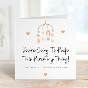 New Parents Card, Funny Parenting Card, Baby Shower Gift, First Time Parents, Parenthood Encouragement, Mummy And Daddy To Be, New Baby Card