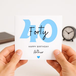 40th Birthday Card, Birthday Card For Men, Birthday Card For Him, 40th Birthday Husband, Birthday Card For Him, 40th Birthday Card For Son