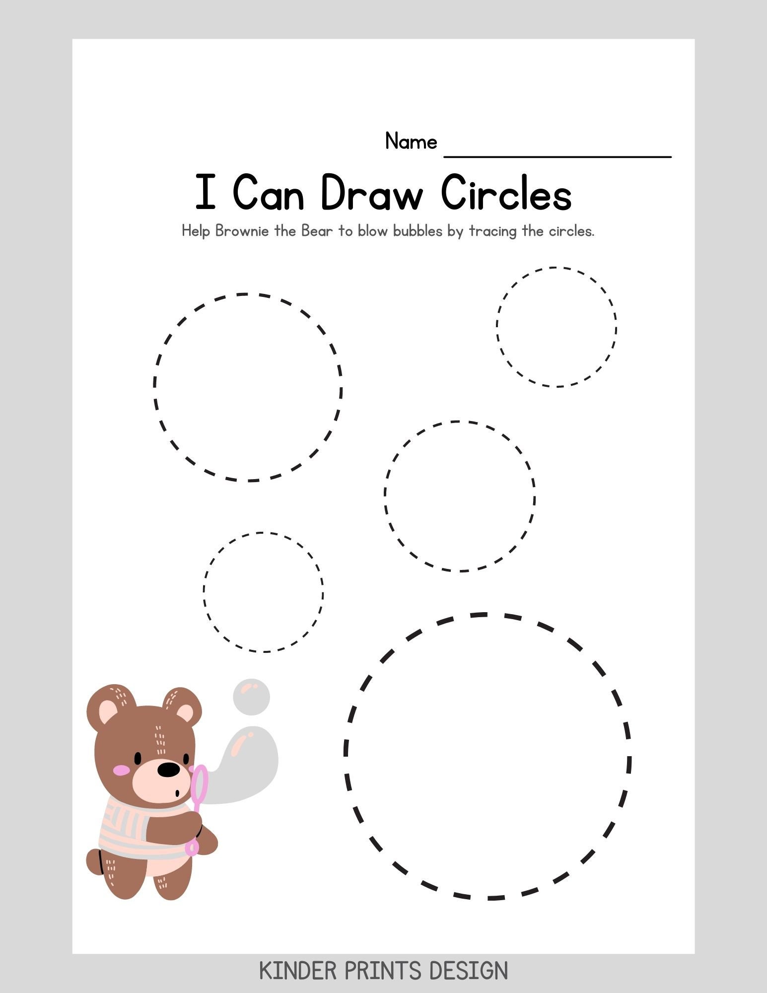 kindergarten pdf printable worksheet practice shapes etsy