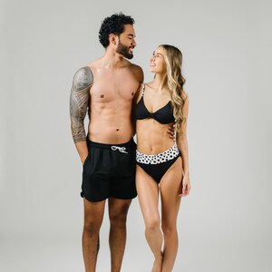 Matching Family Swimsuits | Dalmatians on Vacation | Mom Dad Kids Swimwear | Black & White Swim | Family Beach Outfits