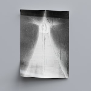 Artistic Style Nude Girl in Shower, Black & White, Poster, Canvas Art