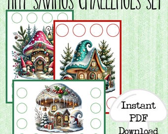 Christmas Printable Savings Challenge|Tiny Tuesday| Low-income savings challenge|savings challenge|Tiny savings challenge|Micro Mini savings