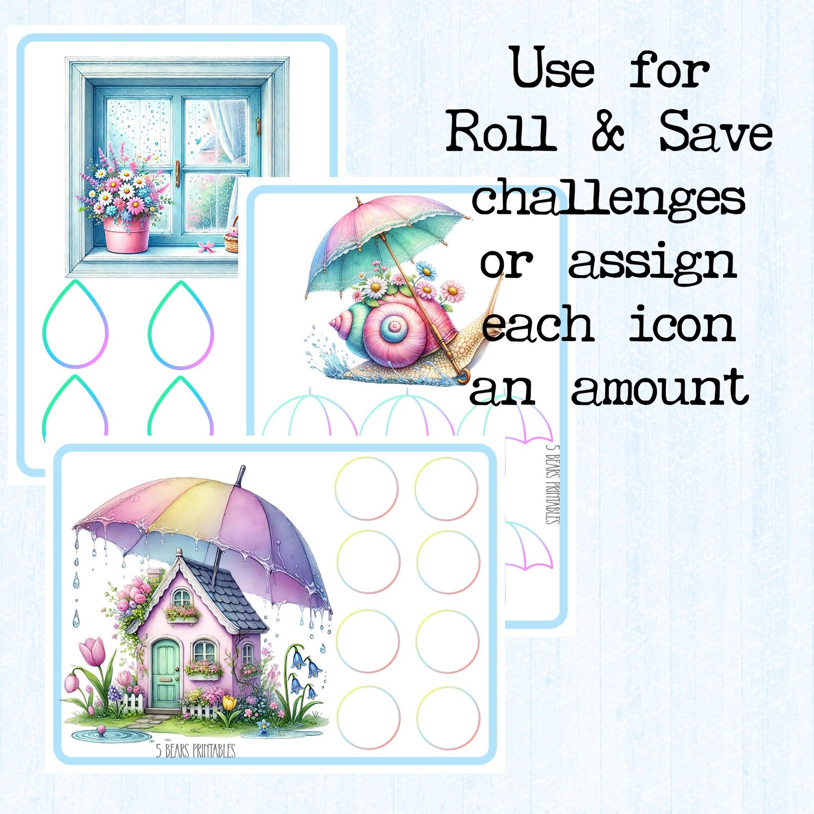 Spring Can Tracker Spring Savings Challenge | Roll & Save Tracker (PDF Pattern) - Etsy