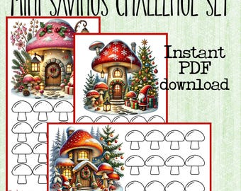 Printable A6 Savings Challenge|Christmas Savings Challenge|Cash Savings|Low-Income Savings Challenge|Mini Savings Challenge|Savings Tracker