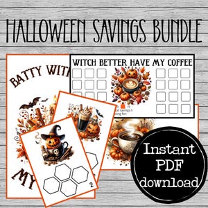 Halloween Savings Challenges Set|Printable Savings Challenges|Low Income Savings Challenge|Cash Savings|Mini & Tiny Savings|Savings Bundle