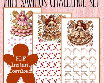 Printable A6 Savings Challenge|Christmas Savings Challenge|Cash Savings|Low-Income Savings Challenge|Mini Savings Challenge|Savings Tracker|