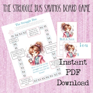 Money Savings Challenge Board Game|Printable Savings Game|Savings Challenge|Cash Saving Game|Digital Download Savings Game|Low Income Saving