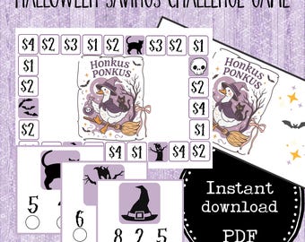 Halloween Halloween Challenge Spiel: Geringes Einkommen, printable PDF