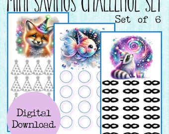 Printable A6 Savings Challenge|Party Savings Challenge|Cash Savings|Low-Income Savings Challenge|Mini Savings Challenge|Savings Tracker