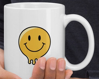 Smiley mug cup of coffee