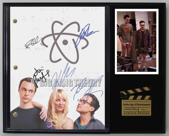 Big Bang Theory All 5 Signed  8 x 10 Autograph Reprint 