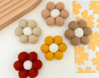 Boho Magnets | Pack of 4 | Fridge Magnets | Daisy | Mini Daisies | Daisy Magnets | Home Decor | College Decor
