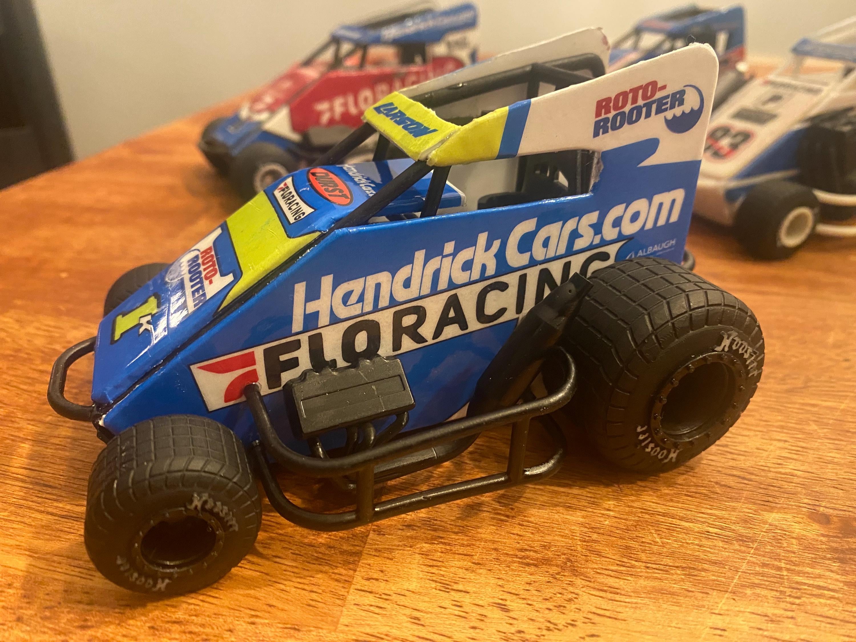 Homemade Model of Kyle Larson 2026 Chili Bowl Midget. Live Rolling