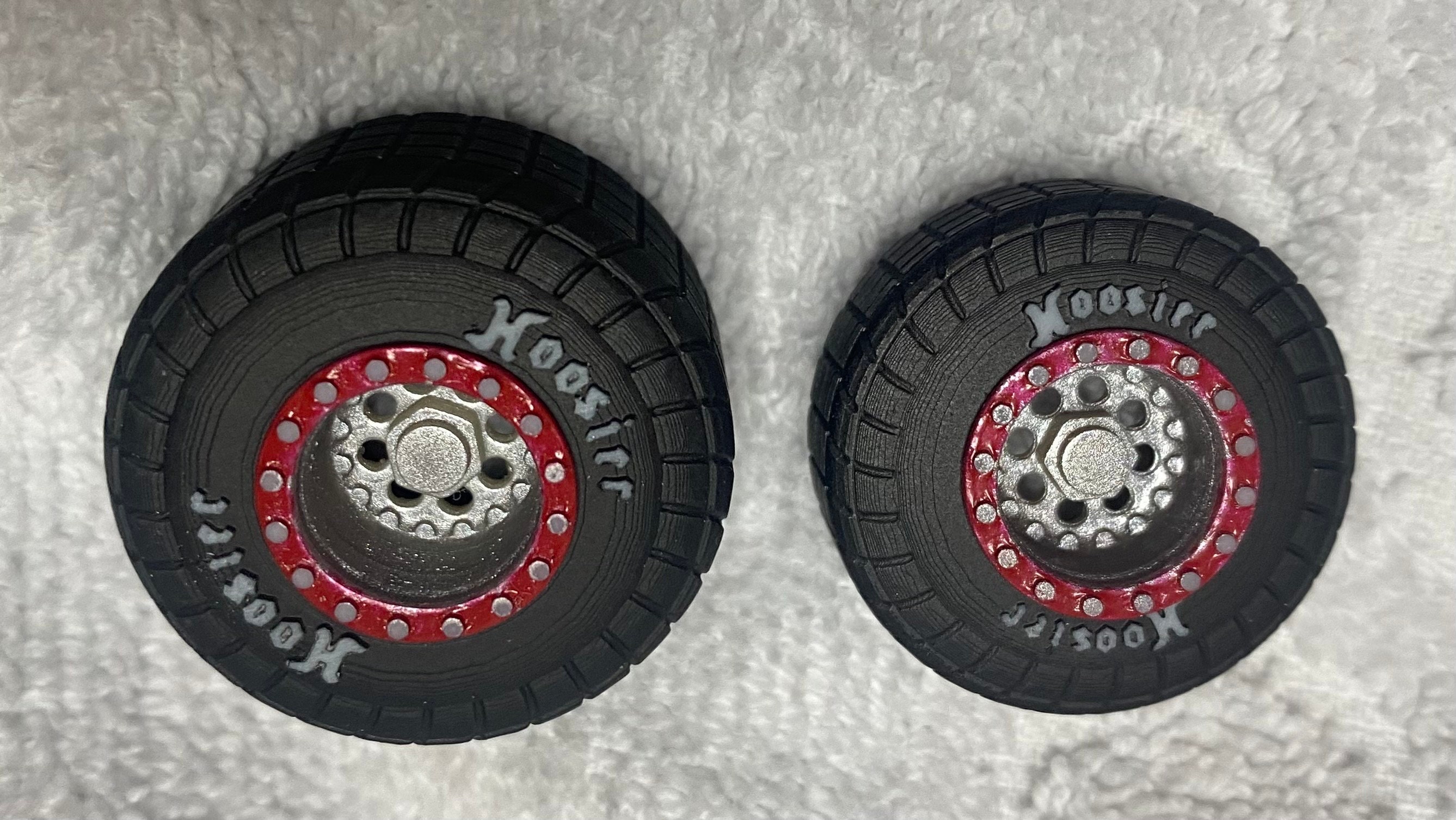 Track Style Rims 1/25 Scale Hoosier Dirt Track Tire for 1/25 Scale Model Modified and ...