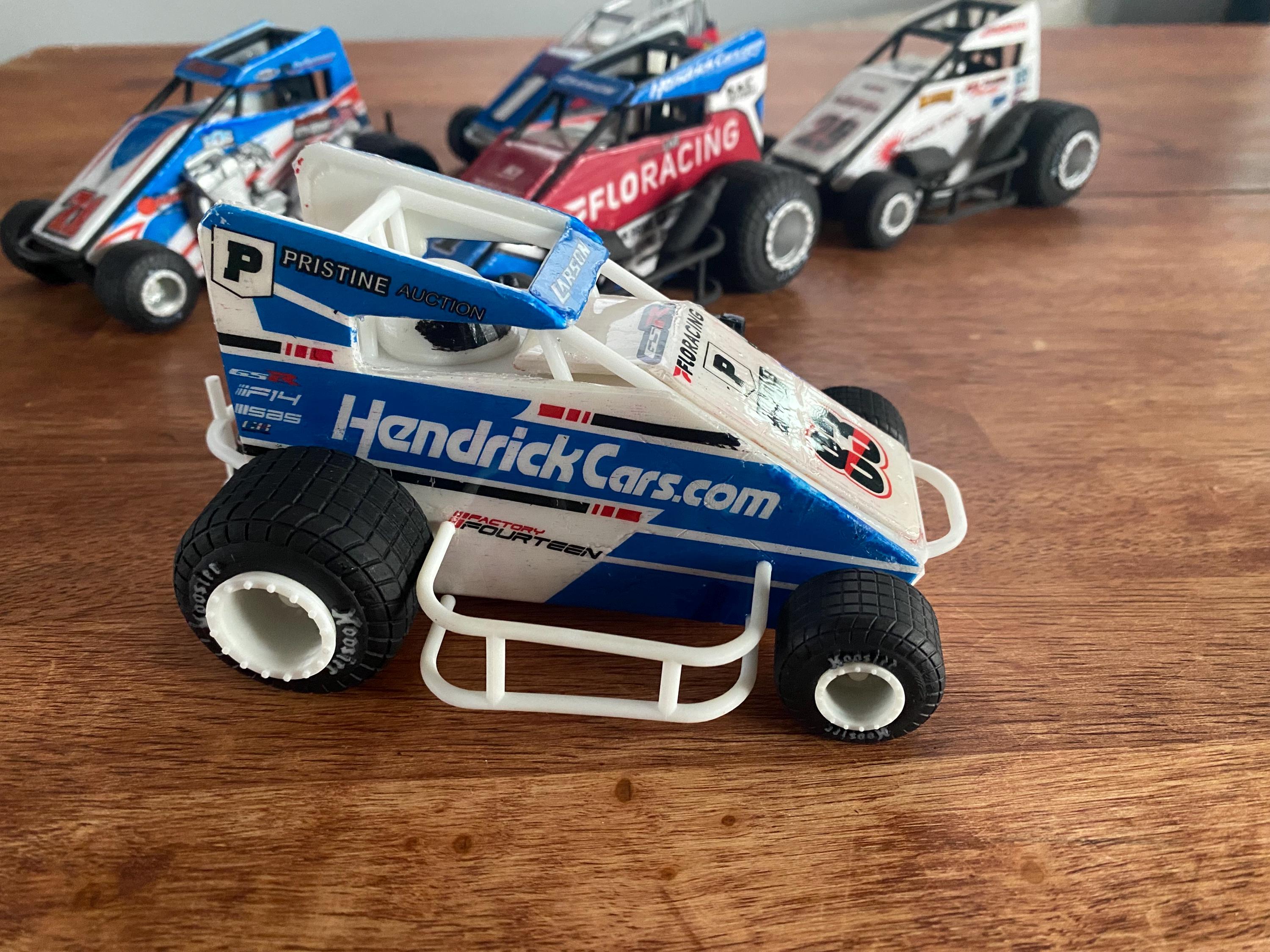 ローンスター社　Lone Starボクスホール・フィレンザ ミニカー Homemade Model of Owen Larson 2026 Tulsa Shootout Sprintcar. Live