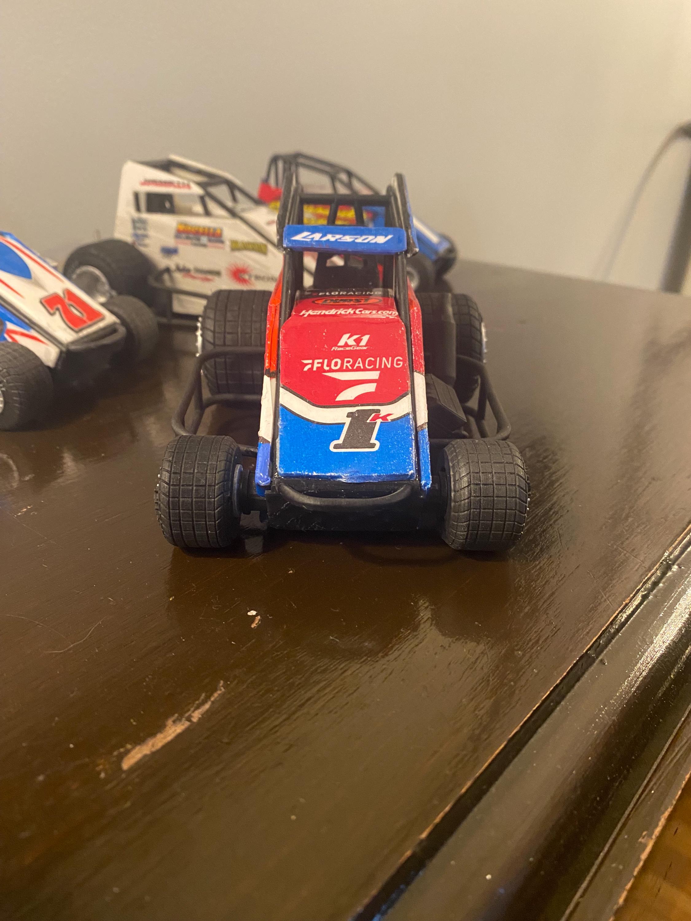Midget, Micro, or Mini Sprint Car 1/18 Scale Model KIT, Live Rolling ...