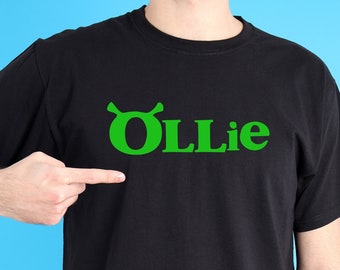 Custom Text Shrek T-Shirt - Funny Birthday Gift