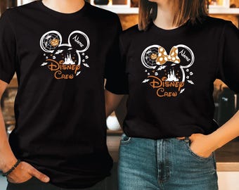 Personalized Disney Halloween Matching Trip Tshirt – Mickey Minnie Pumpkin Family Tee | TDH-21