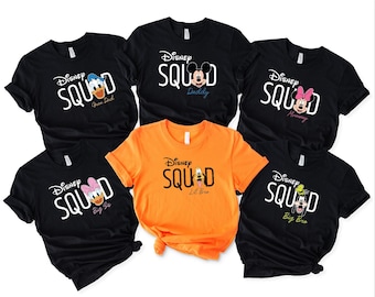Personalized Disney Family Trip Shirts, Mickey & Friends