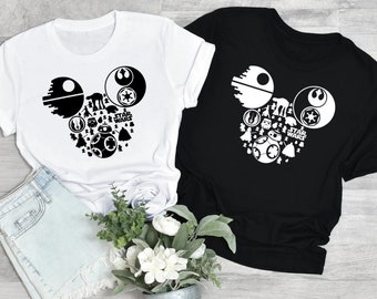 Disney Star Wars Shirt, Galaxy Edge Mickey Head Tee