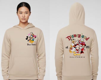 Personalized Disneyland Christmas Hoodie: Mickey & Friends Jumper  | TCH 131