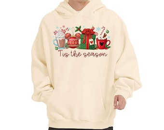 Tis the season Christmas Tree Hoodie: Funny Winter Christmas shirt Design 2025 | TCH 123