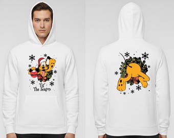 Mickey, Minnie, and Pluto Christmas Hoodie: Funny Winter Jumper