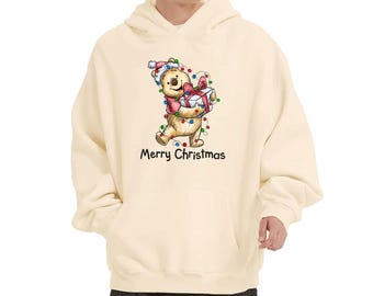 Custom Name Winnie the Pooh Christmas Hoodie: Funny Winter Jumper | TCH 138