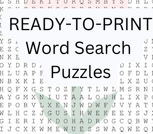  Wortsuche Puzzle Aktivitätsbogen 