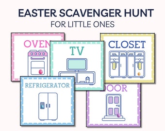 Simple and Easy Easter Egg Scavenger Hunt for Little Ones. 2-4 years old. -Download & Print