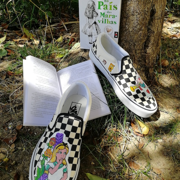 Chaussures personnalisées (Alice au pays des merveilles)