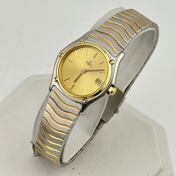 Ebel Classic Wave Sport 18k Gold and Diamond 27mm Ladies
