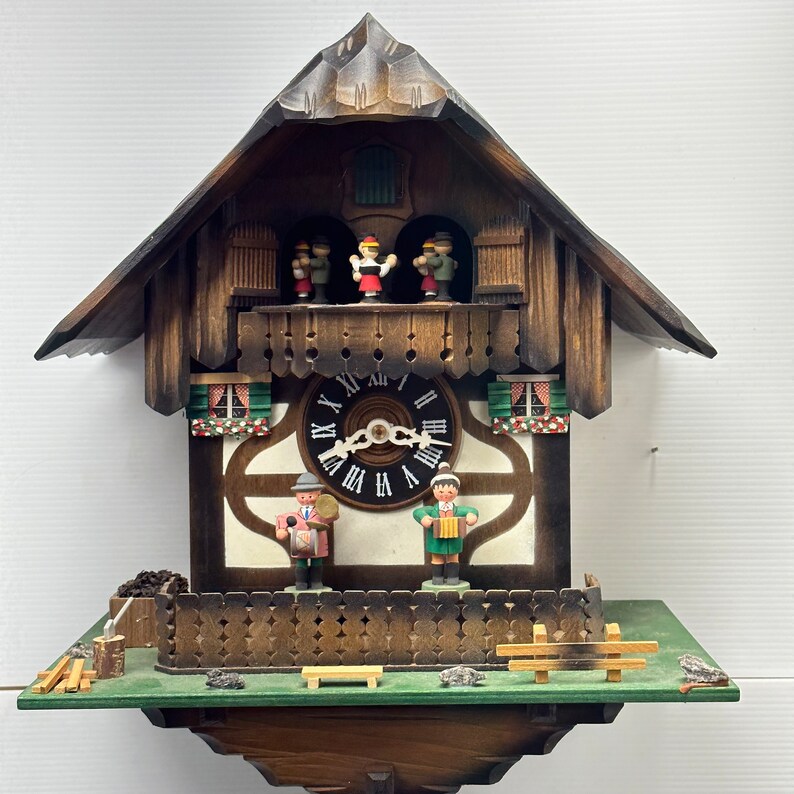 R. Lötscher Swiss Cuckoo Clock C.1950 Made in Switzerland Etsy