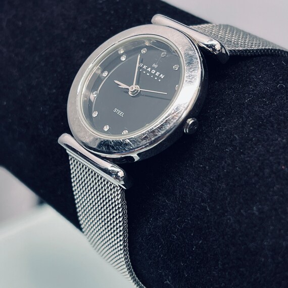 SKAGEN Steel Mesh Watch with black dial - image 2