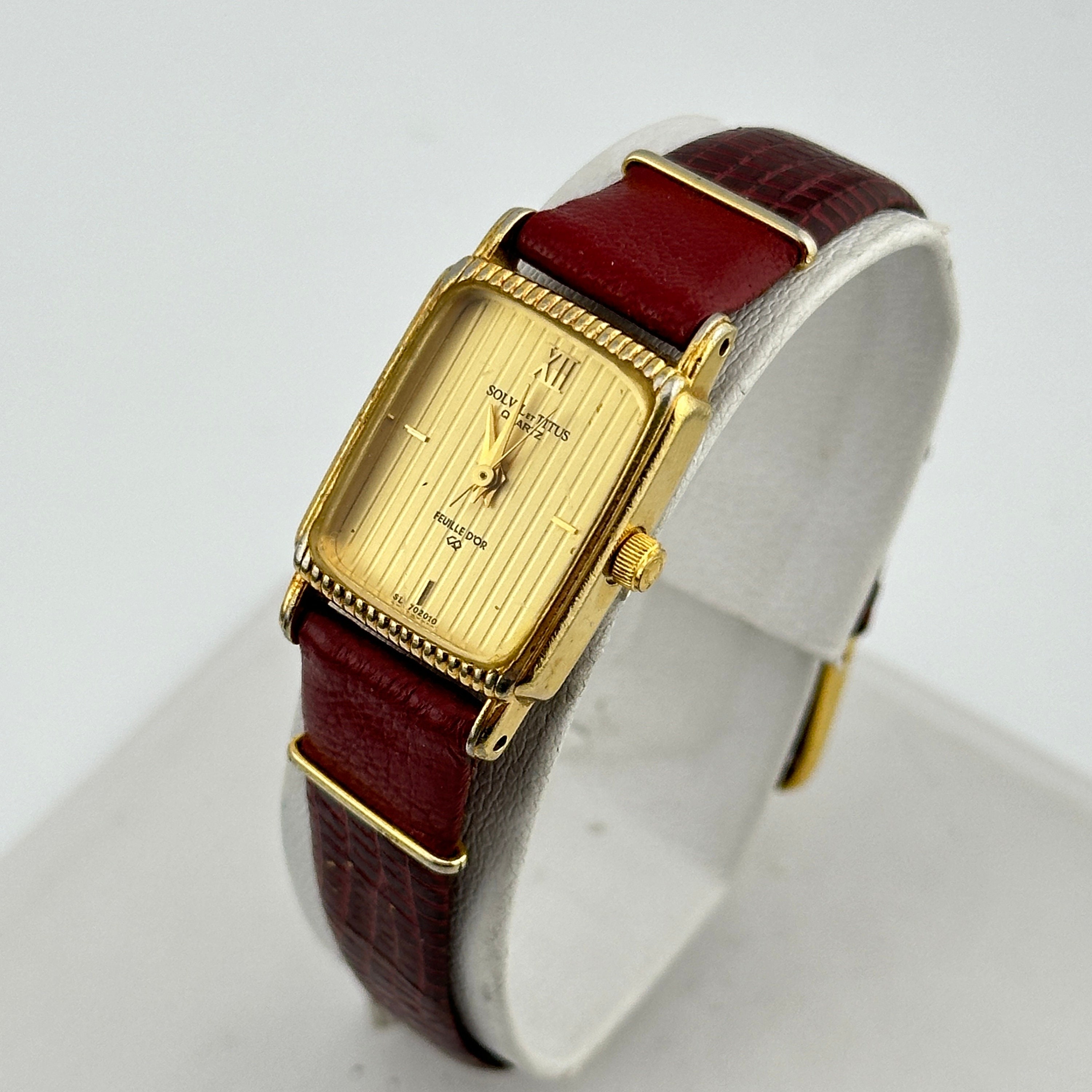 Solvil Et Titus - Feuille D'or - Gold Quartz Swiss Ladies