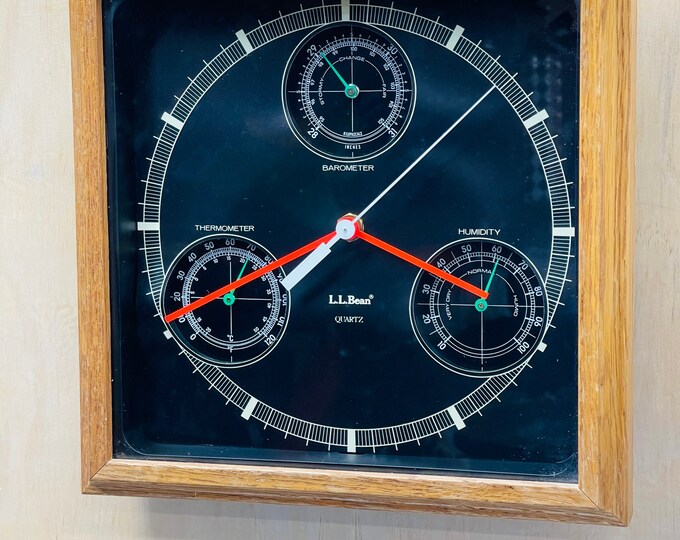 L.L. Bean Weather Station and Clock Etsy