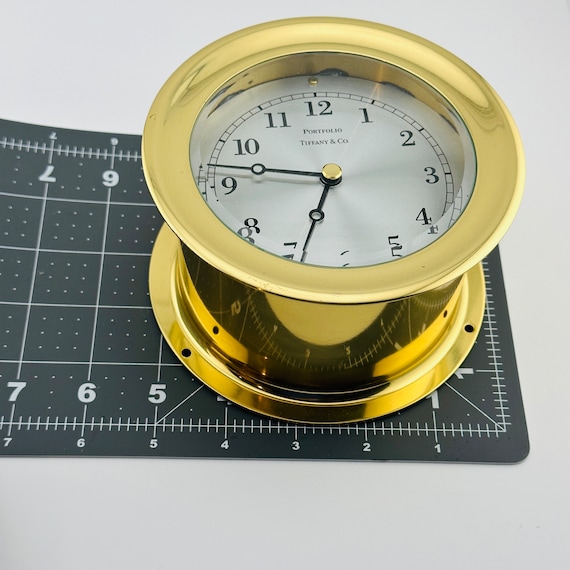 Tiffany & Co. Brass 5” Ship Clock - Etsy