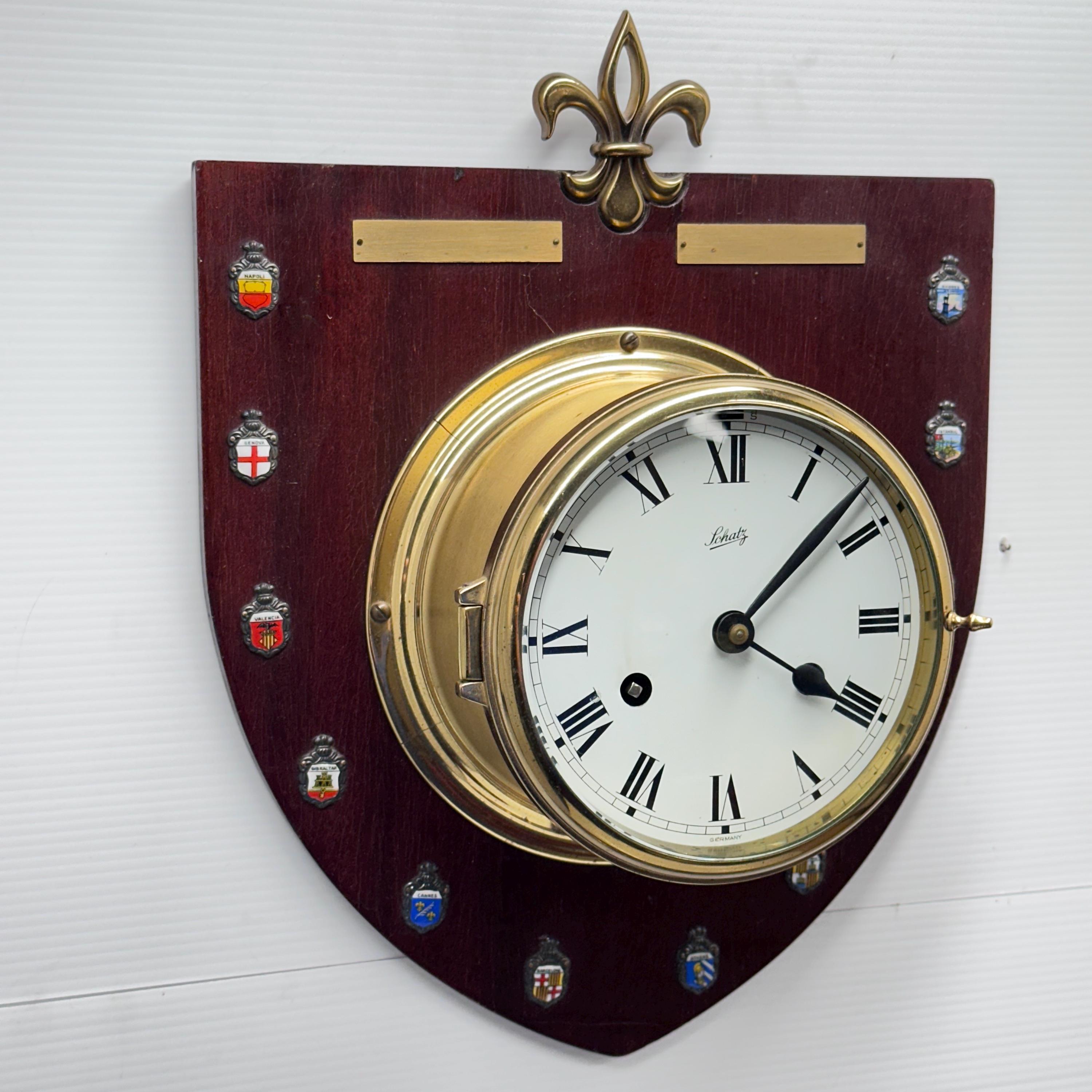 Vintage Schatz Royal Mariner Ships Bell Clock - Etsy Vintage Schatz Royal Mariner Ships Bell Clock - Etsy