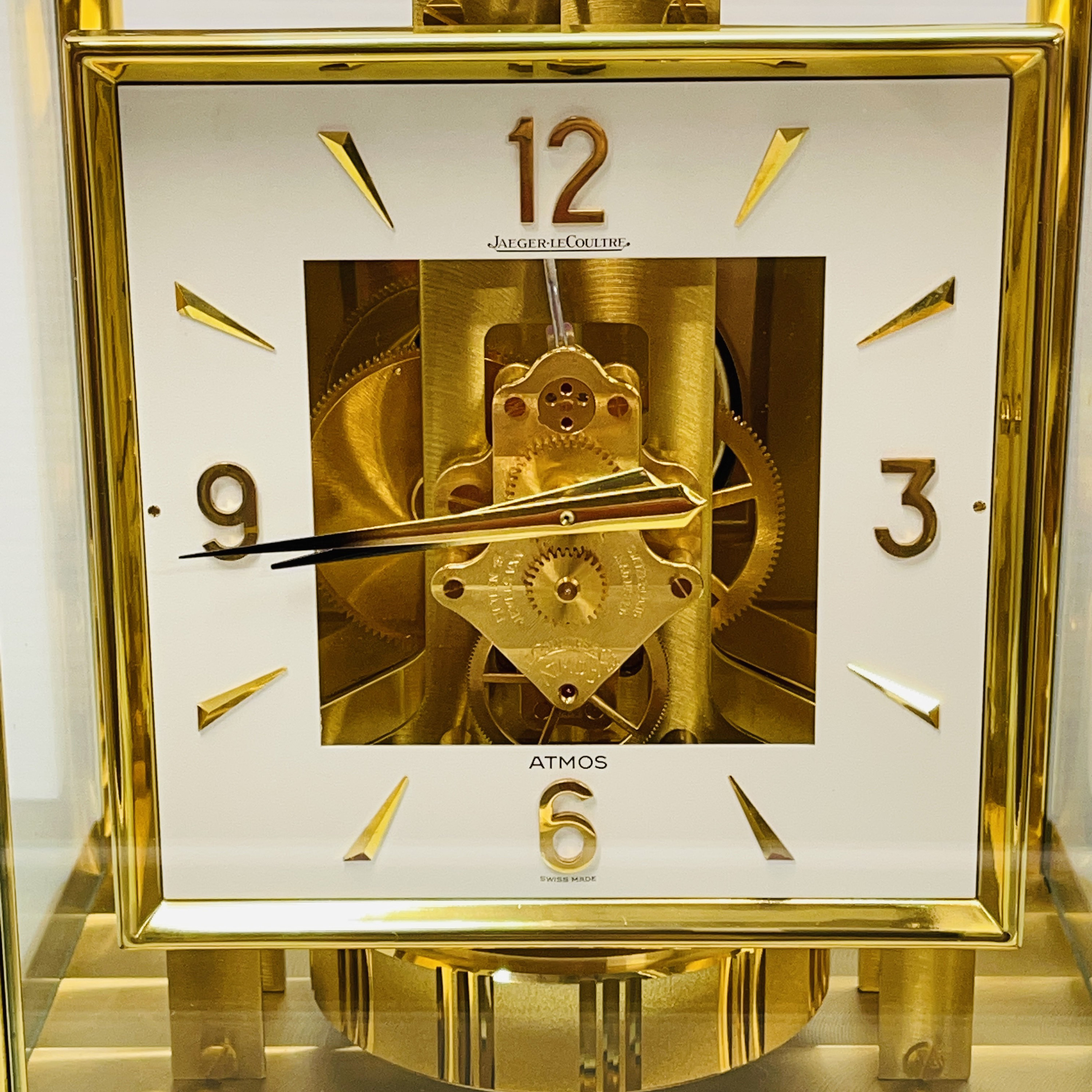 Jaeger-lecoultre Atmos With Box - Square Face Mantel Clock Caliber