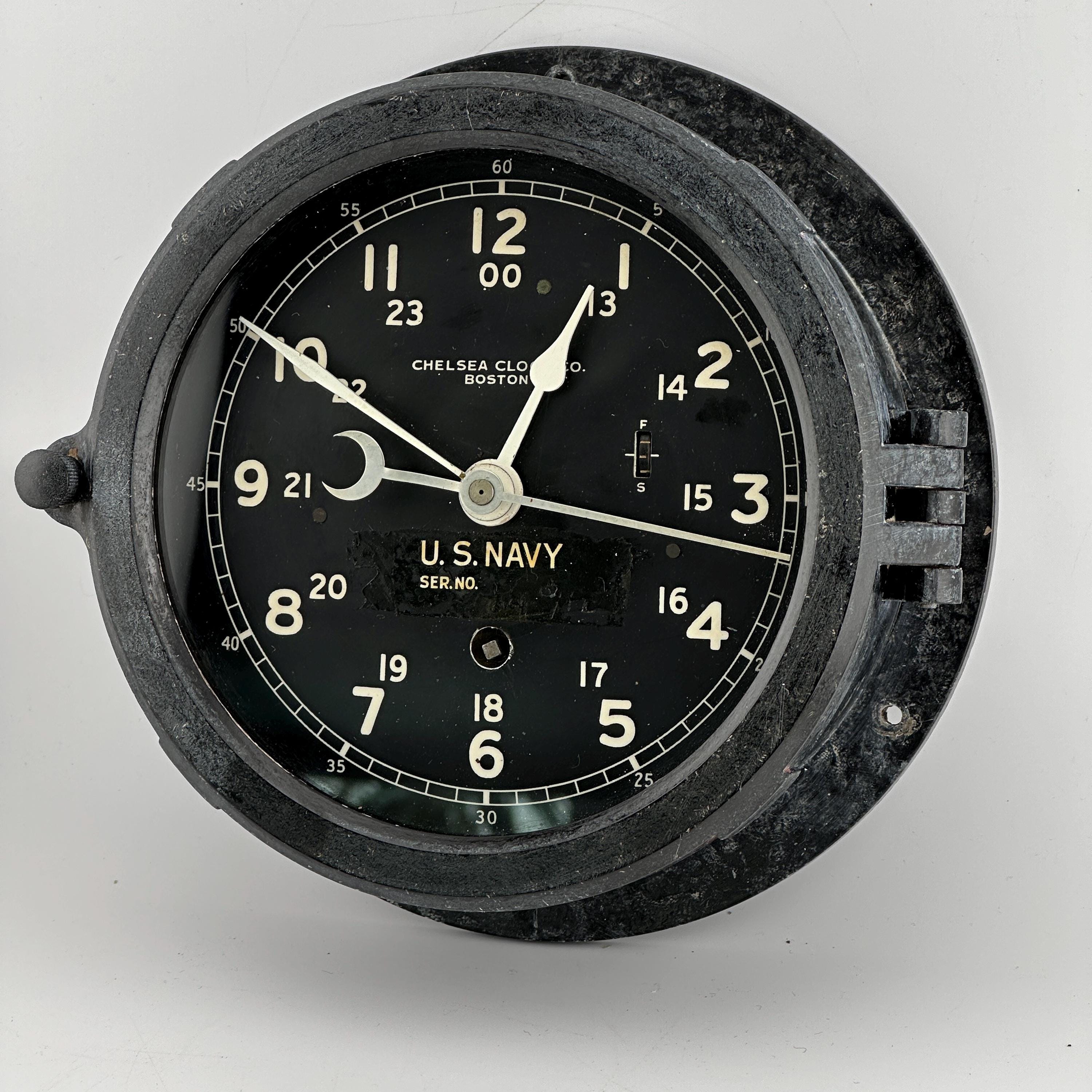 【激安】 Wind NAVY US Chelsea up Etsy - Boston - Clock Ship Bakelite 時計