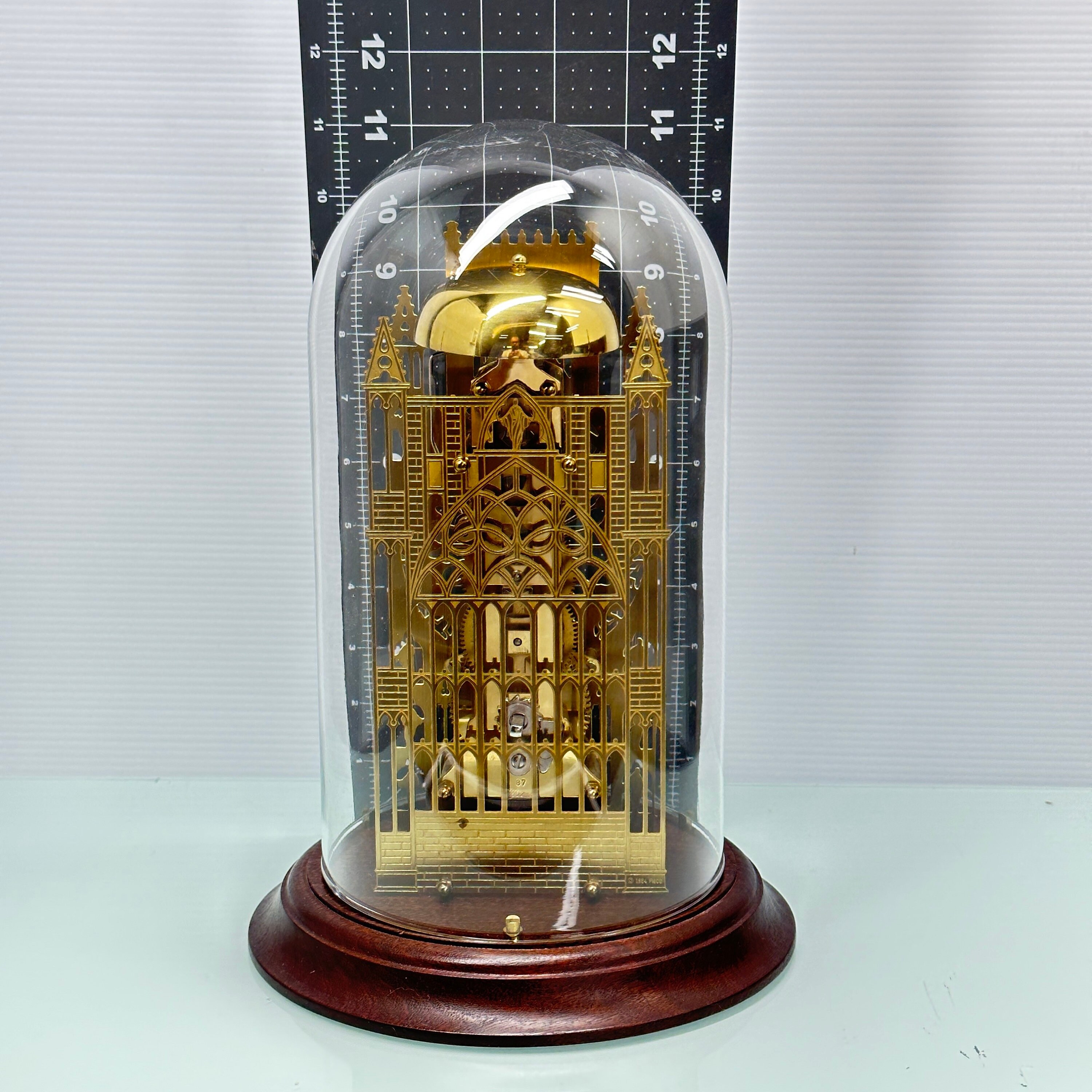 York Minster Cathedral Skeleton Clock Under Glass - Etsy