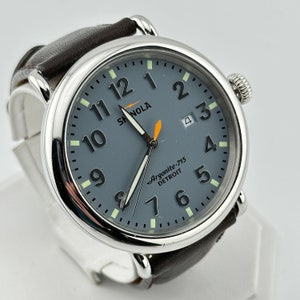 Shinola Runwell 47mm Argonite 715 Watch with Gray Dial