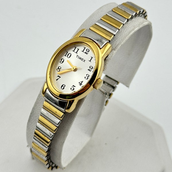 Timex Gold & Stainless Steel 18mm Ladies Watch