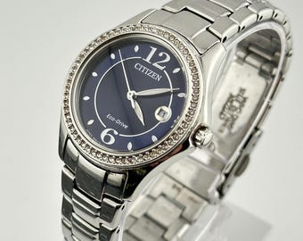 Vintage Citizen Silver & Gold Two Tone Womens Eco-drive  display picture 1